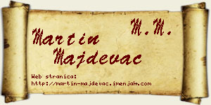 Martin Majdevac vizit kartica